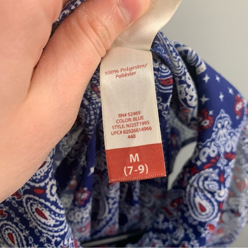 No Boundaries Paisley Tank Top Size Medium - Picture 7 of 10